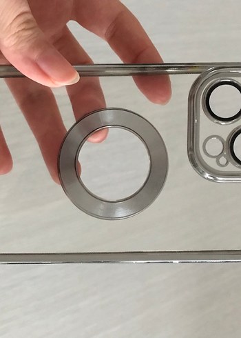 Parlak Gri Modern Telefon Kılıfı - Görsel 13