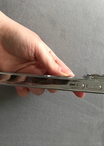 Parlak Gri Modern Telefon Kılıfı - Görsel 3