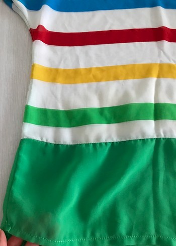 Renkli Çizgili Hamile Tişörtü - Görsel 3