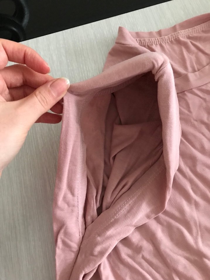 Pembe Keten , Kısa Kollu, Salaş - Görsel 5