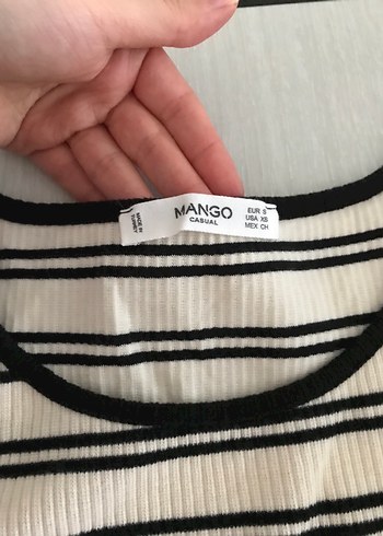 Çizgili Midi Fitted Elbise - Görsel 2