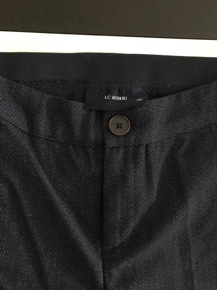 Lacivert Kadın Kot Pantolon Normal Kesim - Görsel 5