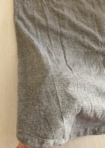 Gri Baskılı Pamuklu elbise - Görsel 4