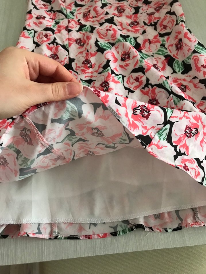 Pembe Çiçek Desenli Midi Bohem Elbise - Görsel 3