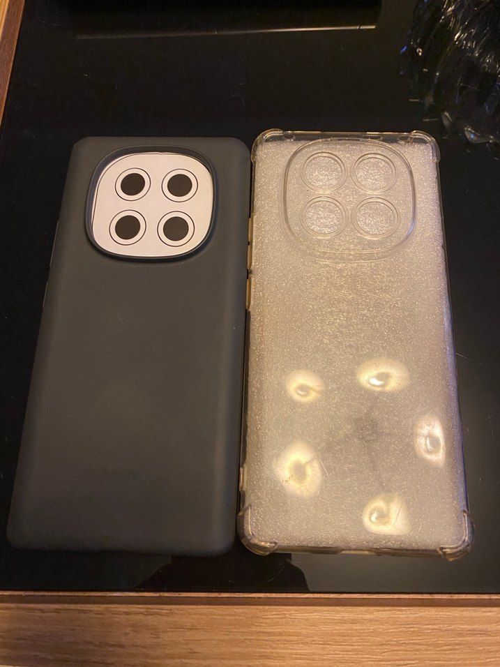 Antrasit gri ve şeffaf Redmi Note 14 Pro telefon kılıfı - Görsel 3