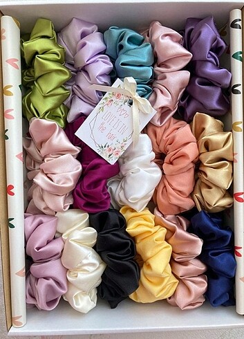 15 adet saten lastik toka