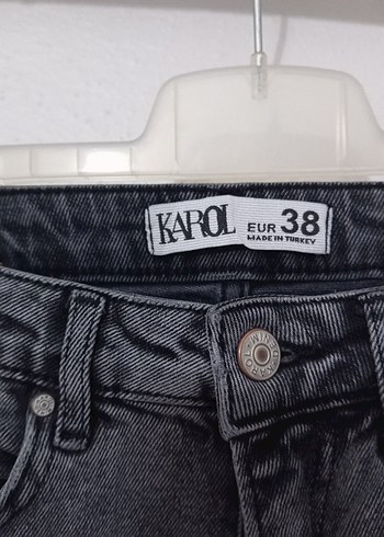 Diğer Gri Desenli Kadın Denim Pantolon