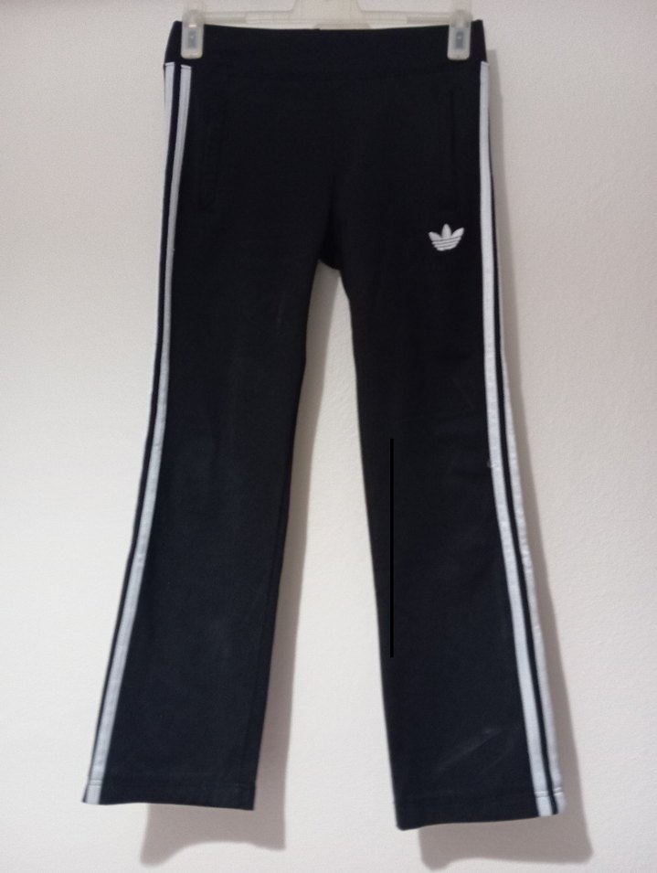 Kadın Siyah Adidas Spor eşofman altı Velcro Detaylı - Görsel 2