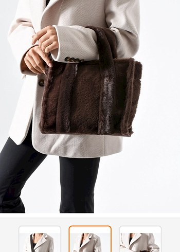 Change time the tote bag Tavşan Pelüş Tote Kol Omuz Çapraz Çanta - Görsel 2