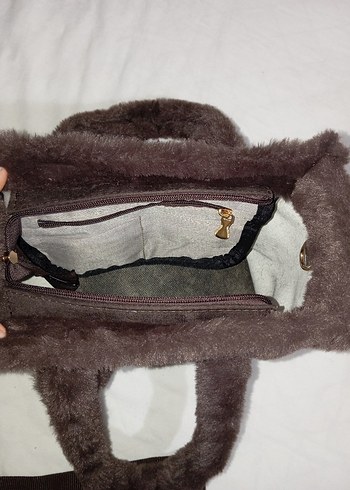Change time the tote bag Tavşan Pelüş Tote Kol Omuz Çapraz Çanta - Görsel 6
