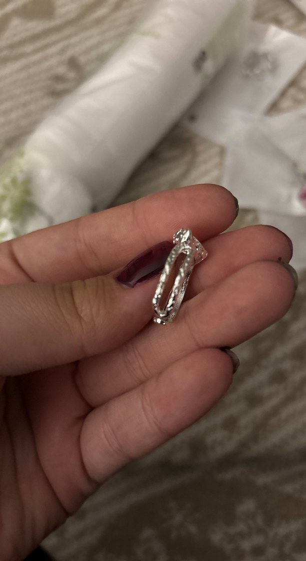 Pembe Kalp Taşlı Kadın Yüzük - Görsel 2