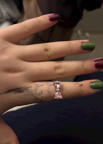 Pembe Fiyonk Detaylı Kadın Yüzük - Görsel 2