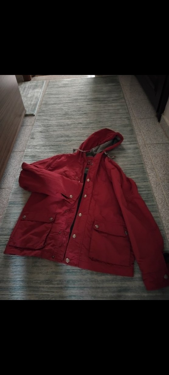 Bordo Kapüşonlu erkek mevsimlik mont - Görsel 3