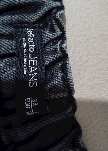 Beli lastikli Kadın Denim Pantolon - Görsel 2