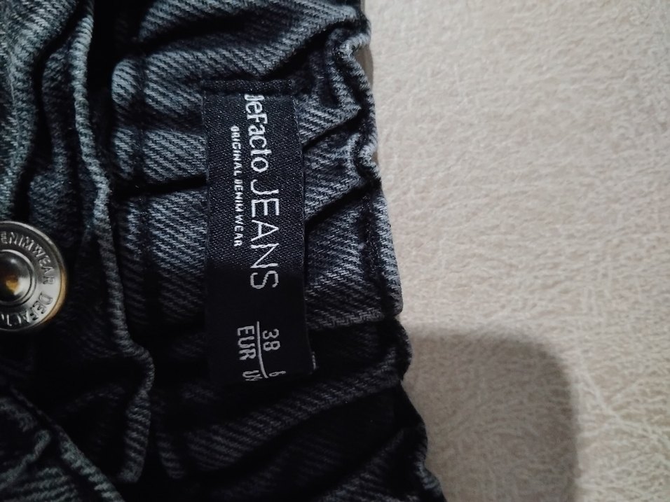 Beli lastikli Kadın Denim Pantolon - Görsel 2