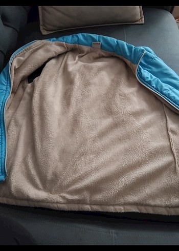 Çocuk Mavi Fermuarlı Yelek - Görsel 3