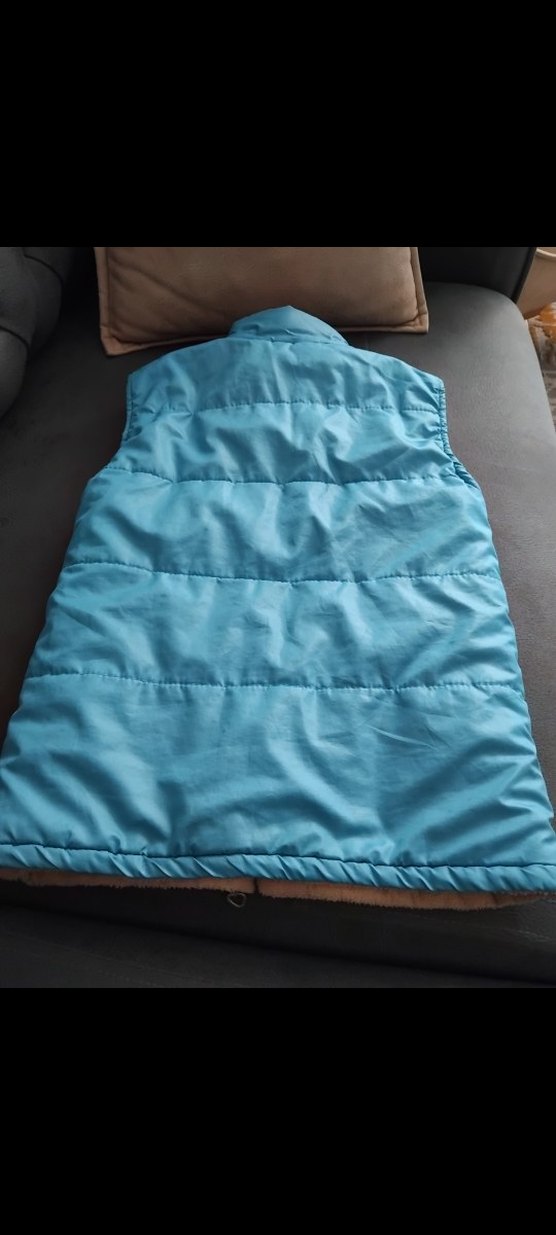 Çocuk Mavi Fermuarlı Yelek - Görsel 2