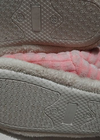 Kızlar için Pembe Peluş Ev Terliği - Görsel 4