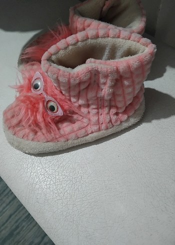 Kızlar için Pembe Peluş Ev Terliği - Görsel 5