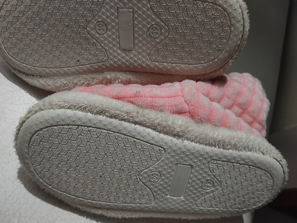 Kızlar için Pembe Peluş Ev Terliği - Görsel 4