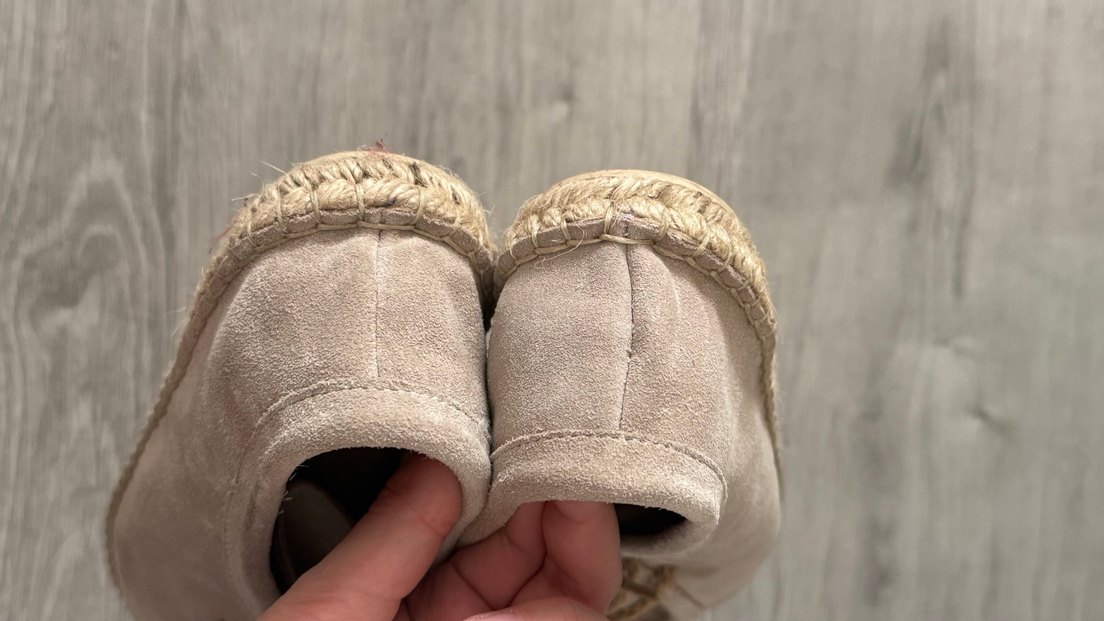 Bej Süet Kadın Dolgu Topuk Espadril - Görsel 2