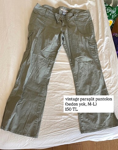 Vintage Paraşüt Pantolon