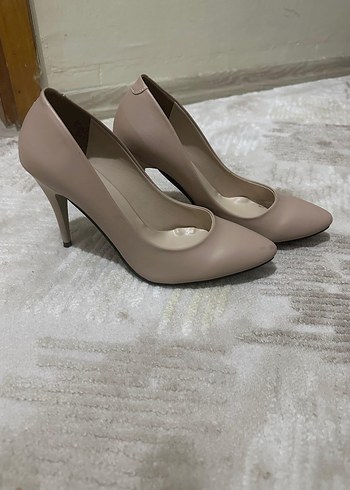 39 Beden ten rengi Renk Diger Bej Kadın Stiletto Topuklu Ayakkabı