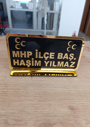 Beden Kişiye Özel Tasarımlı masa isimligi