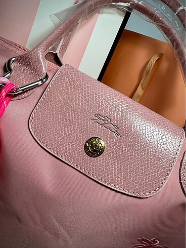 Beden pembe Renk Longchamp M Nakış İşlemeli