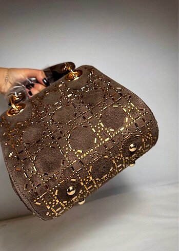 Beden kahverengi Renk Lady Dior Çanta