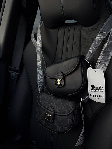 Celine Triomphe Mini Askili Kadin Çantasi - Görsel 7