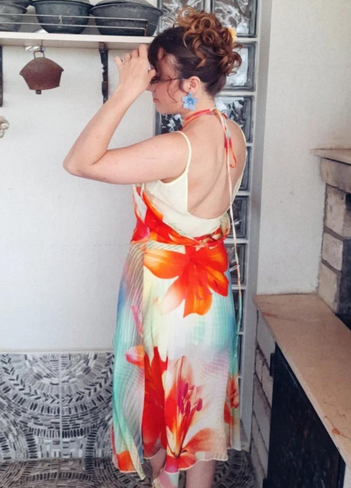 mango & siedres renkli uzun fairycore y2k elbise - Görsel 2