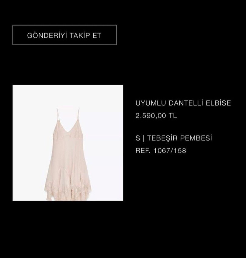 zara saten / dantelli boho chic elbise - Görsel 2