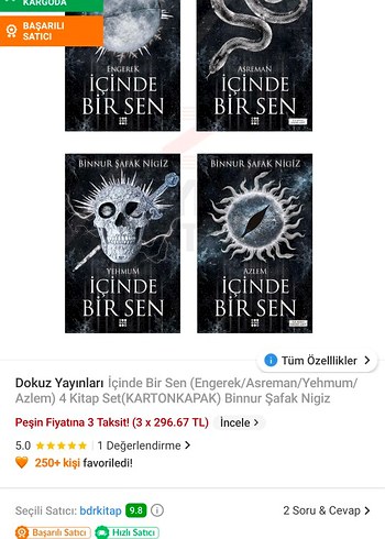 Beden Renk İçinde Bir Sen ve onsra iki kitap serisi