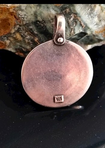 Akik Gümüş Kadın Kolye Ucu - Görsel 2