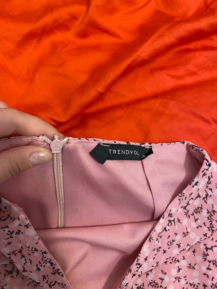 Trendyol pembe crop etek takım - Görsel 3