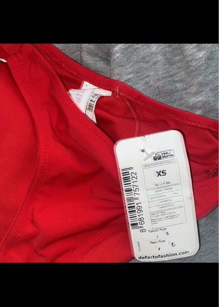 Defacto Kirmizi bikini alti - Görsel 2