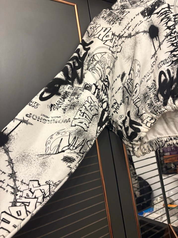 Genç kız crop sweatshirt - Görsel 4