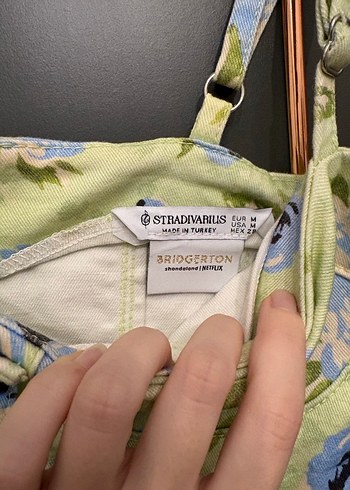 Stradivarius yeşil eski sezon üst Bridgerton - Görsel 3