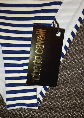 Roberto Cavalli Zebra Desenli İpli Kadın Bikini