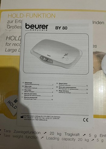 Beurer Dijital Bebek Tartısı Sarı (Premature) - Görsel 5