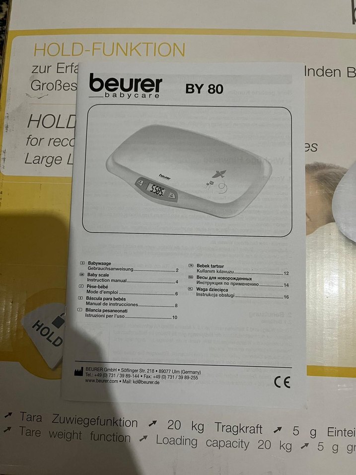 Beurer Dijital Bebek Tartısı Sarı (Premature) - Görsel 5