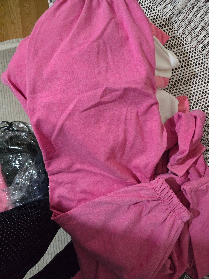 Pembe Kapüşonlu  Sweat - Görsel 3