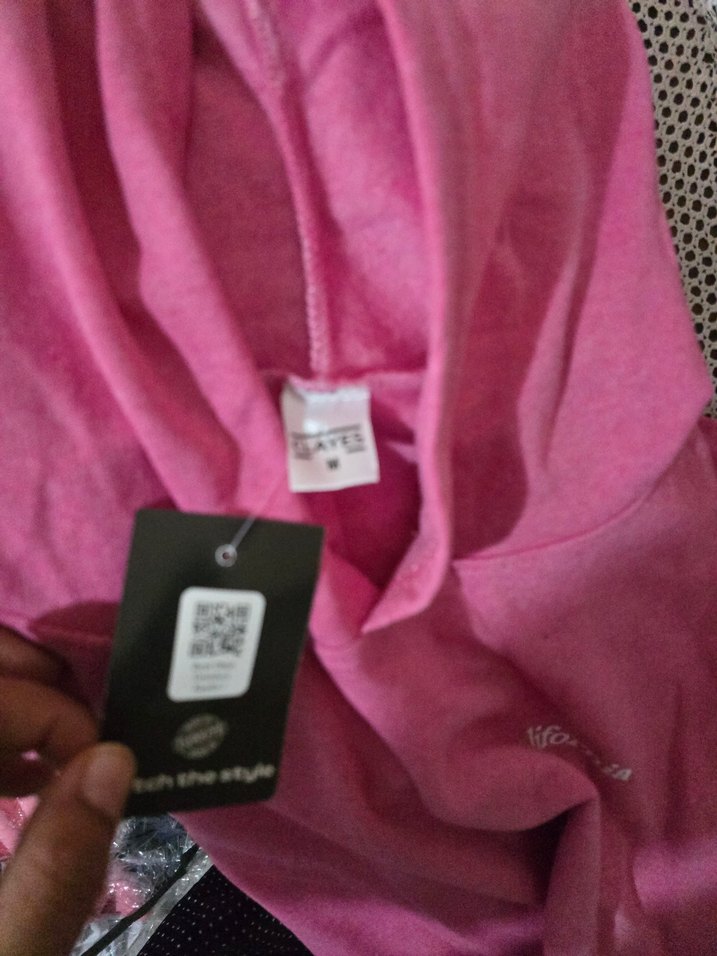 Pembe Kapüşonlu  Sweat - Görsel 2