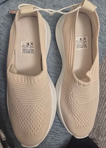 krem Kadın Spor Ayakkabı - Görsel 2