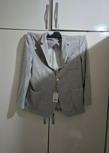 Gri Slim Fit Erkek Ceket - Beden 56 - Görsel 2