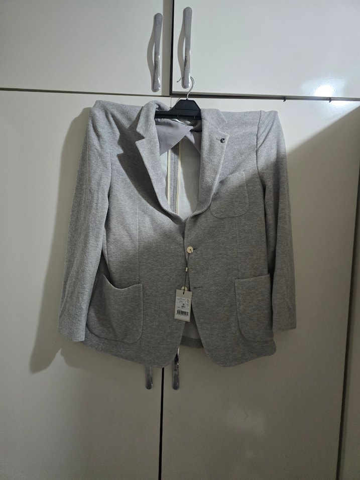 Gri Slim Fit Erkek Ceket - Beden 56 - Görsel 2