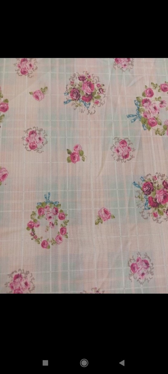 Beyaz Pastel Çiçek Desenli Masa Örtüsü - Görsel 3