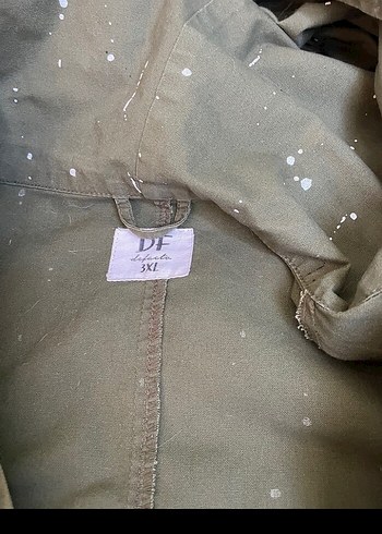 Düğmeli Yeşil Kamuflaj Kadın Ceket - Görsel 4