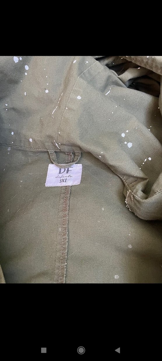 Düğmeli Yeşil Kamuflaj Kadın Ceket - Görsel 4